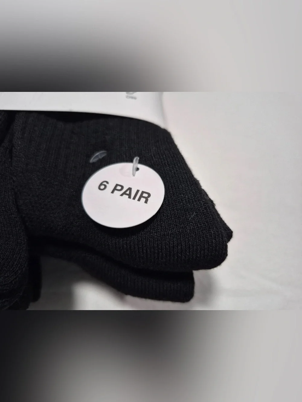 Nike Black Crew Athletic Socks with White Air Jordan Jumpman Logo (6 Pack)